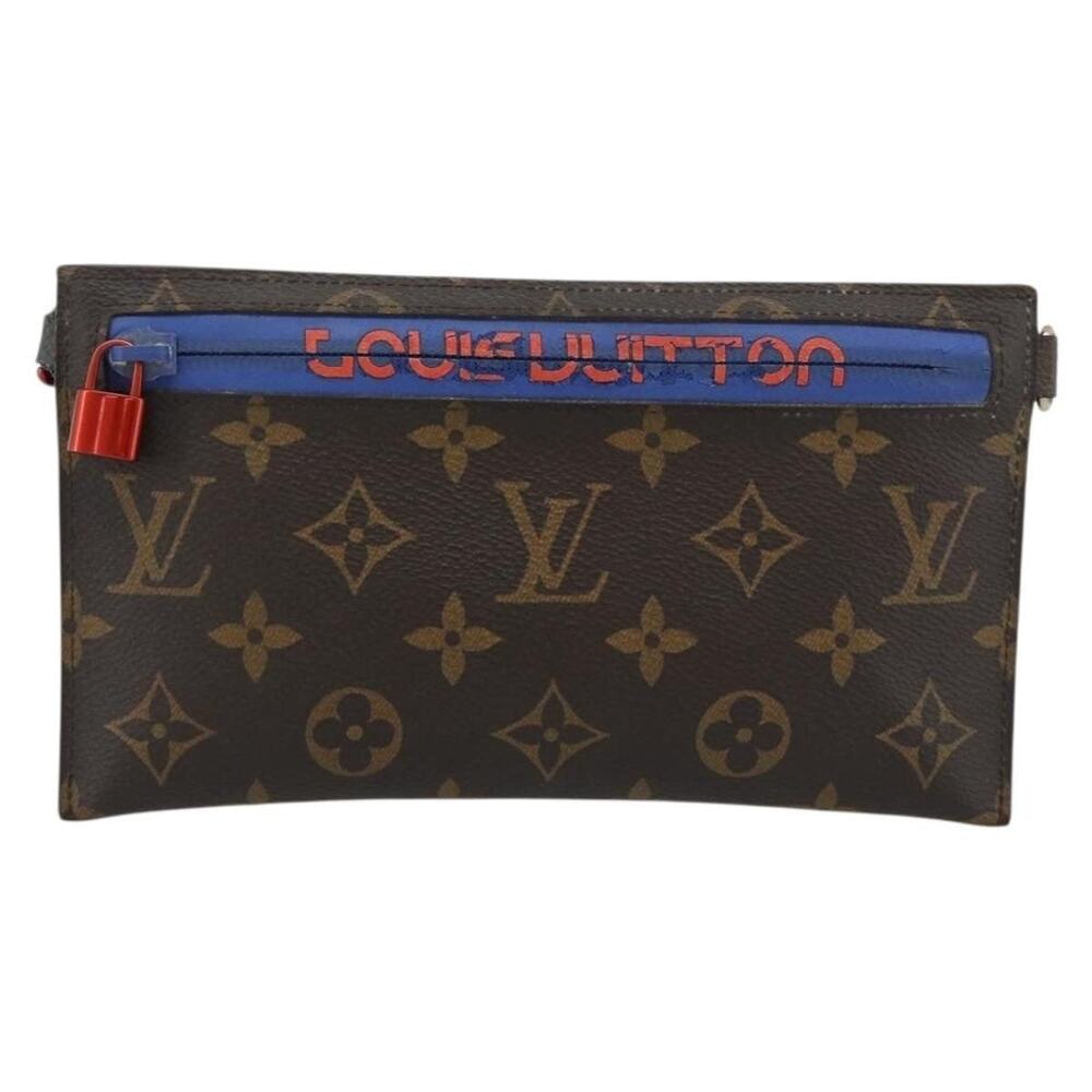 Louis Vuitton Monogram Ribbon Pouch Brown